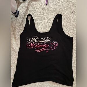 Beautiful disasters tank top size xxl